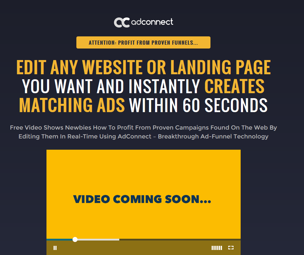 AdConnect Lifetime Coupon Code 4 Days Launch ONLY!