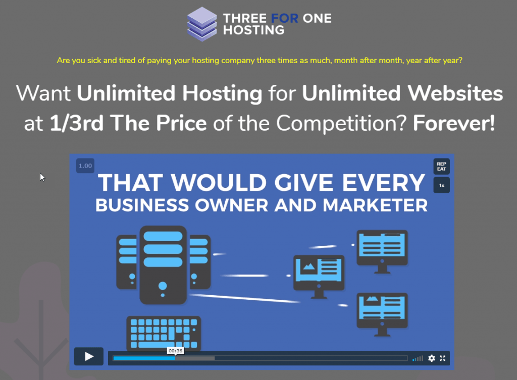 Three For One Hosting Coupon Code > 70% Off Promo Deal 