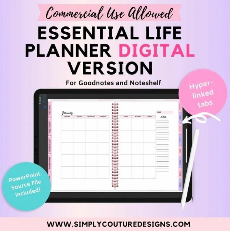 Digital Version Essential Life Planner Coupon Code