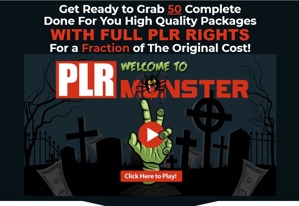 PLR Monster - 50 PLR Blowout Coupon Code