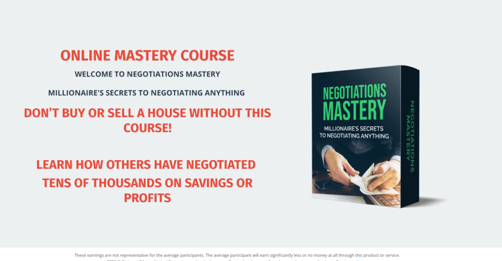 The Negotiations Mastery Course Coupon Code