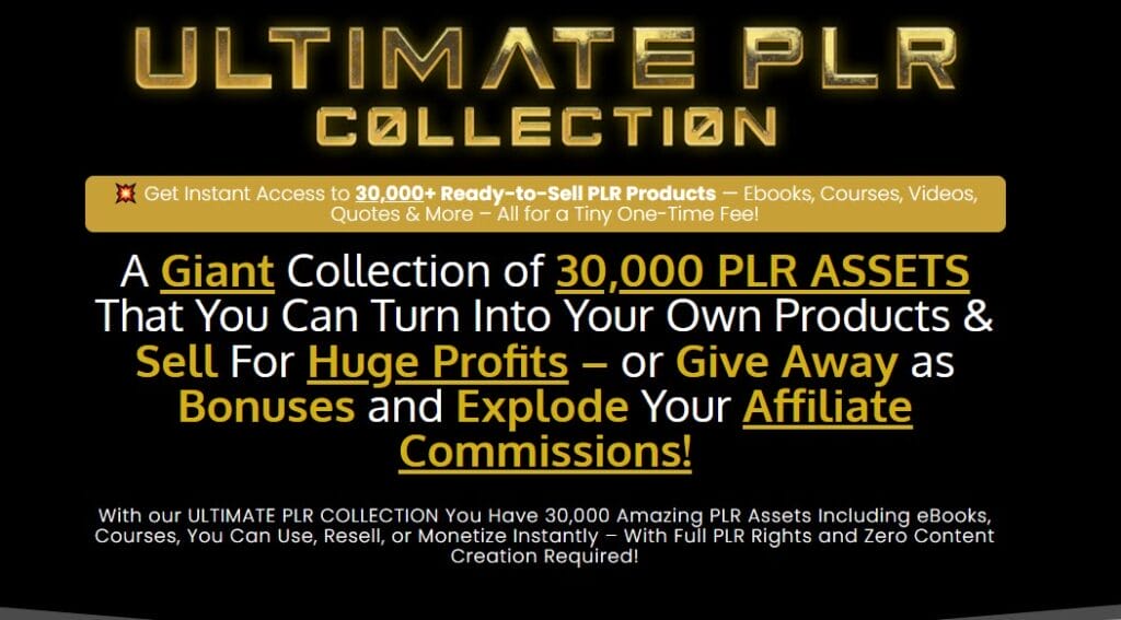Ultimate PLR Collection Coupon Code