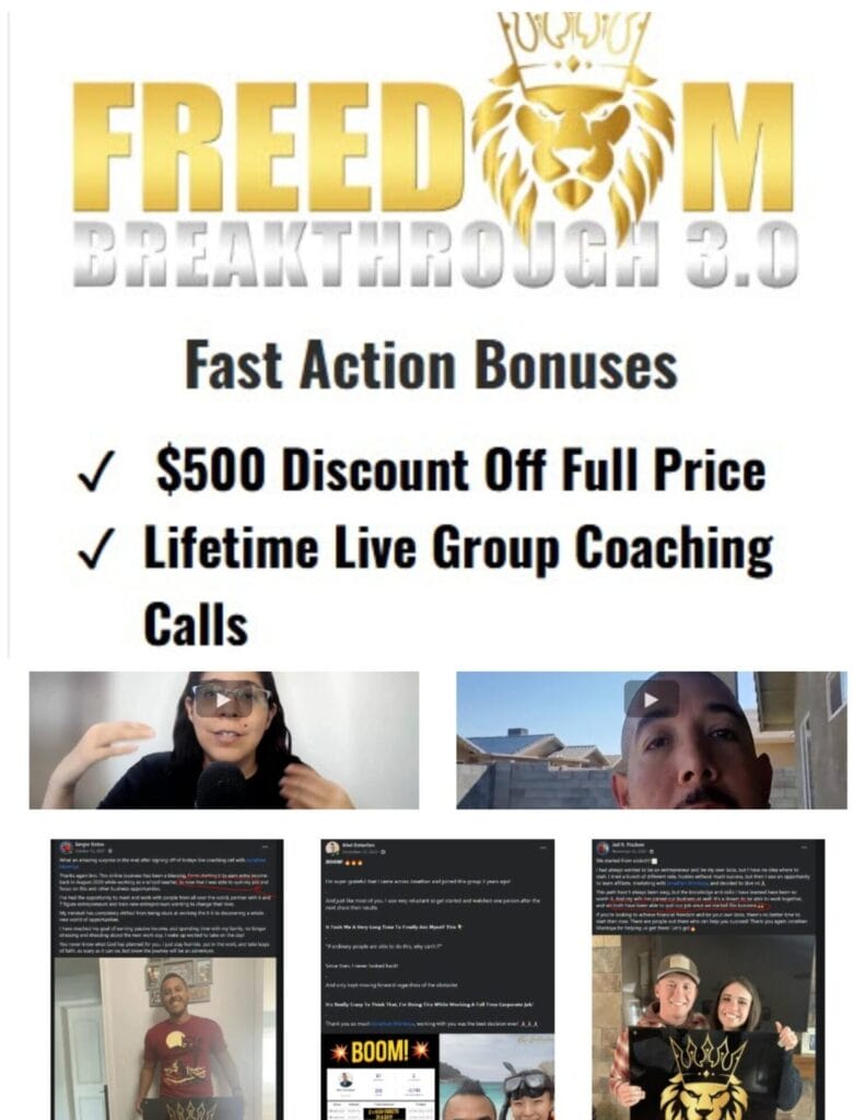Freedom Breakthrough 3.0 Coupon Code