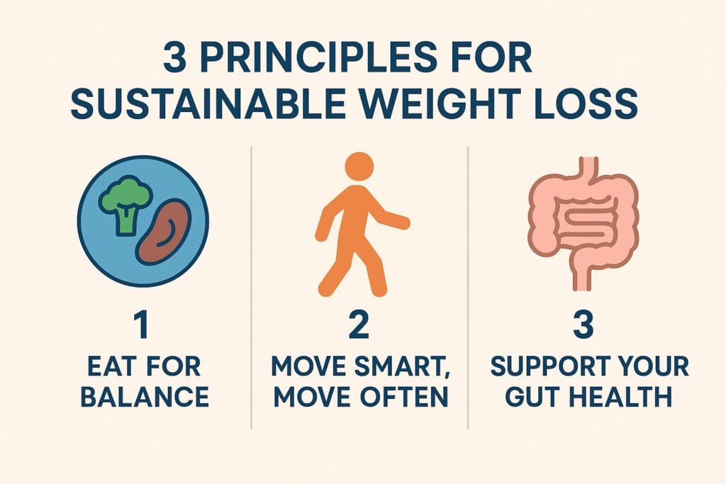 3 principles for sustainable weight loss