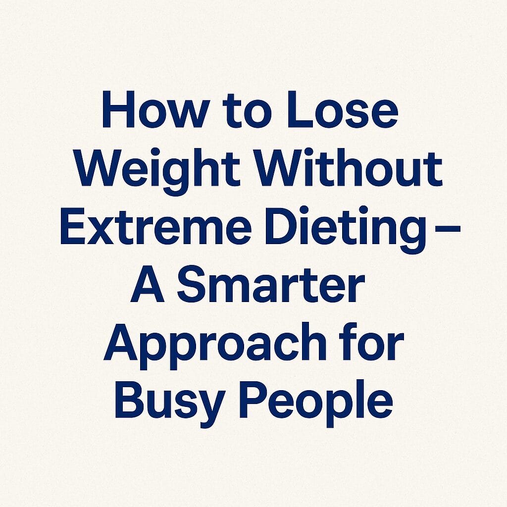 How to Lose Weight Without Extreme Dieting
