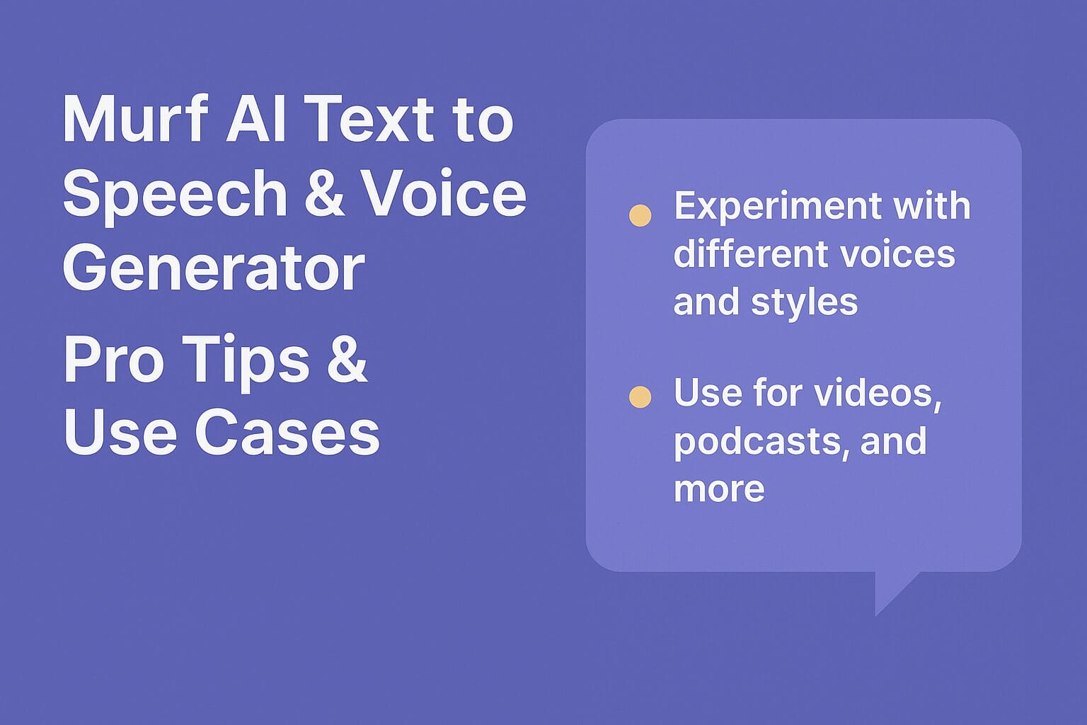 Murf Al Pro Tips and Use Cases